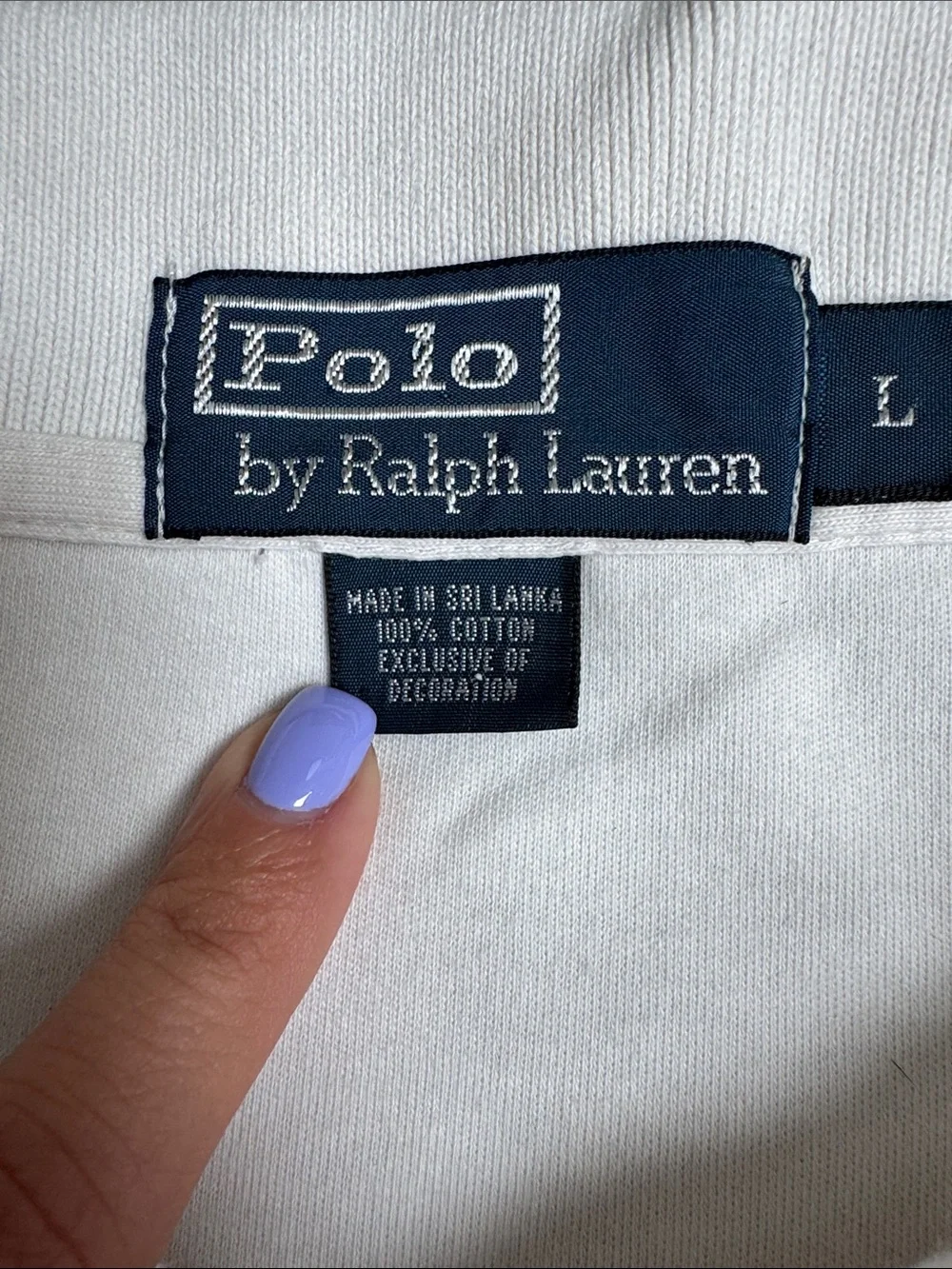 Polo by Ralph Lauren White Men's Polo Shirt with Embroidered Pony